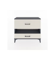 Arges Şifonyer Tek Raflı 2 Çekmeceli 88x30x80 Antrasit-Aytaşı