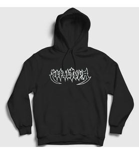 Presmono Unisex Beyaz Sepultura Kapüşonlu Sweatshirt 173570tt (Siyah)