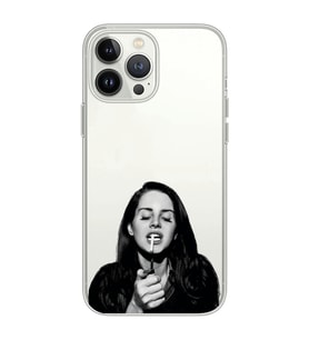 Iphone 15 Pro Uyumlu Lana Del Rey Desenli Şeffaf Telefon Kılıfı