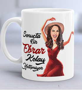 Kişiye Özel Karikatürlü Kolay Yetişmiyor Kupa Bardak