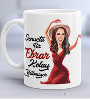 Kişiye Özel Karikatürlü Kolay Yetişmiyor Kupa Bardak