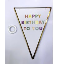 Durukar® Happy Birthday To You Flama Bayrak Süs