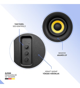 Thonet & Vander KUMPEL 2.0 50W Beyaz Speaker - 2.0 Sistem - 50W RMS