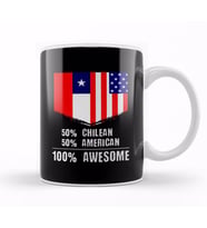 50% Chinese 50% American %100 Awesome Immigrant Kupa Bardak Porselen