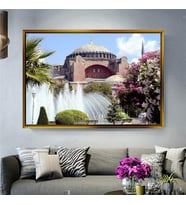 Altın Çerçeveli dekoratif tablo l1288 (Gold)