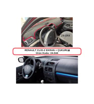 Renault Clio Iı (2) Ekran + Çukurlu Torpido Koruması / Halısı / Örtüsü