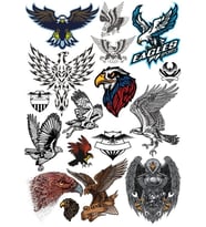 Kartal Eagle Sticker Set-10 15 Parça Telefon, Tablet, Defter, Laptop Sticker