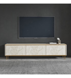 TV Sehpası Kozan Traverten Gold 180 cm