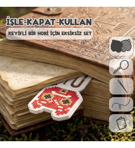 Etamina Anime Hediye Hobi Seti: Prenses Mononoke Kanaviçe ve Etamin Kitap Ayracı Kiti