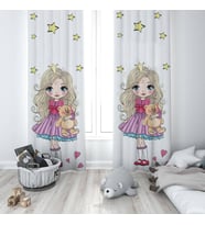 Çocuk Odası Dijital Baskılı 135x260cm Tek Kanat Fon Perde Model 00154