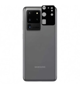 Samsung Galaxy S20 Ultra Uyumlu Zore 3D Kamera Camı (Siyah)