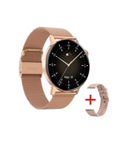 Poco X3 Uyumlu Akıllı Saat Mini Kadınlar İçin Konuşma Özellikli Mini Smart Watch (Gold)