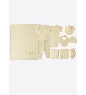 Organik New Basic 10'lu Zıbın Set - NATURAL