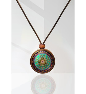 Mandala Ahşap Kolye