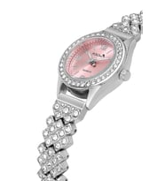 Polo Air Lüx Taşlı Kadın Kol Saati Gümüş Pembe Renk PL-1586B3x (Pembe-Grı)