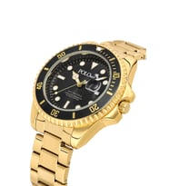 Polo Air Mercek Takvimli Erkek Kol Saati Gold Siyah Renk PL-7073E7x (Altın-Siyah)