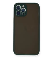 Newface Apple iPhone 12 Pro Kılıf Montreal Silikon Kapak - Yeşil