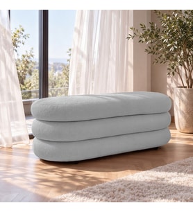 İnarch Dizayn Naturis Sandıklı Bench – Depolama Alanlı Modern Puf