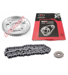 HONDA CBF150 UYUMLU ÖN-ARKADİŞLİZİNCİRSET428H126L15-42TSFRZİNCİRLİ