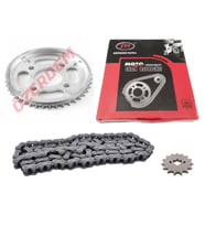 HONDA CBF150 UYUMLU ÖN-ARKADİŞLİZİNCİRSET428H126L15-42TSFRZİNCİRLİ
