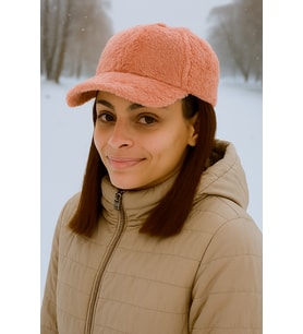 Kadın Kışlık Peluş Şapka Kep Trendy Baseball Cap