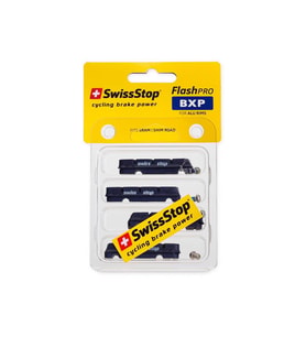 Swissstop Flash Pro BXP  Aluminium Jant Pabuç Sram / Shimano Uyumlu Siyah