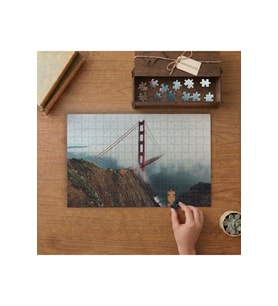 Sisli Golden Gate Köprüsü Tasarımı 240 parça Ahşap Puzzle Ahşap Kutuda MP01056