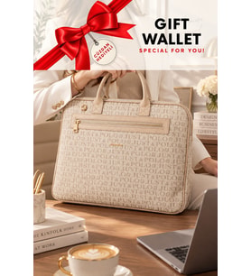 Kahve Orijinal Just Polo Monogram Deri Laptop ve Evrak Cantasi