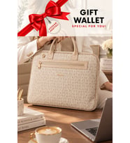Kahve Orijinal Just Polo Monogram Deri Laptop ve Evrak Cantasi