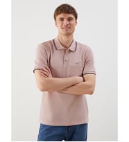 LCWAIKIKI Classic Bej Polo Yaka Kısa Kollu Erkek Dokulu Tişört