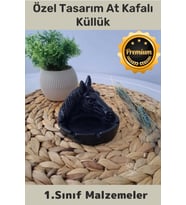 Premium Seri Elite Ürün Evinizde-Hediyelik Çok Şık Özel Tasarım At Kafalı Küllük