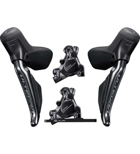 Shimano Ultegra Di2 ST-R8170+BR-R8170 2x12 Vitesli Hidlorik Disk Fren Seti (Siyah)