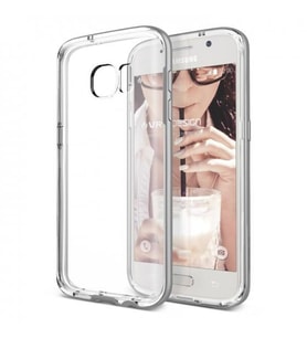Verus Galaxy S7 ile Uyumlu Crystal Bumper Kılıf Light Silver