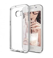 Verus Galaxy S7 ile Uyumlu Crystal Bumper Kılıf Light Silver