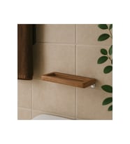 Duvar Tipi Havluluk – Doğal Teak Ahşap