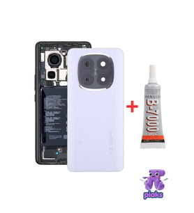 Redmi Note 14 Pro+ Plus Arka Kapak Pil Batarya Kapağı Kamera Lensli 24115RA8EG Uyumlu + B700