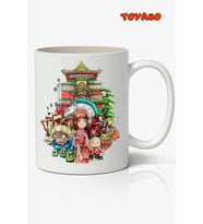 Spirited Away Ruhların Kaçışı Hayao Miyazaki Anime Temalı Beyaz Kupa Bardak Hediye