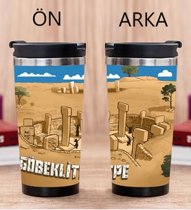 Göbeklitepe Tasarımlı Fotoğraflı Termos