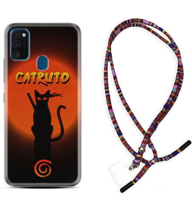 Samsung M21 M22 M23 M30 M31S M32 Kılıf Boyun Asklı Rasta Silikon Catrudo 1679