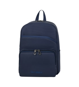 SUNİ DERİ ŞIK TASARIM LAPTOP BÖLMELİ SIRT ÇANTASI MAVİ