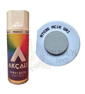 Akçalı Akrilik Sprey Boya AÇIK GRİ 400 ml - RAL7035