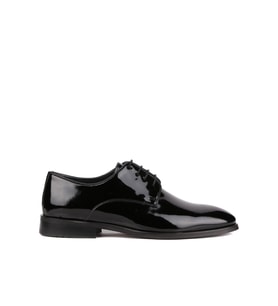 Shoetyle - Siyah Rugan Deri Bağcıklı Erkek Klasik Ayakkabı 250-2239
