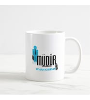 Müdür Yardımcısı Kupa Bardak (3. Tasarım) (Beyaz)