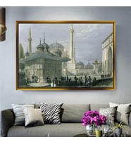 Altın Çerçeveli dekoratif tablo a1173 (Gold)