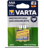 - Telsiz Telefone Phone Şarz Edilebilir Ince Pili 1000ma Ni Mh Şarjlı Ince Pil Aaa