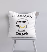 BK Gift O Zaman Dans Tasarımlı Yastık - Model 1