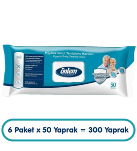 Önlem Hijyenik Vücut Temizleme Havlusu 50x6 300 Yaprak