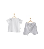Andywawa AC25894 2'Li Basic Bebe Takım Grey Melange