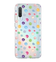 PrintiFy Xiaomi Mi 9 Lite ile Uyumlu 1mm Slim Fit Water Color 6 Baskılı Şeffaf  Kılıf