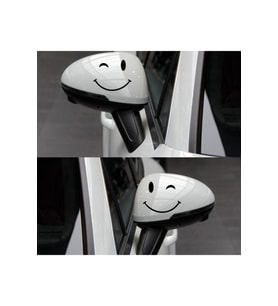 Gülen Yüz Oto Sticker 2 Adet 20*6 Cm